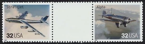 #3142 32c Classic Aircraft, Vertical Gutter Pair [4] **ANY 5=FREE SHIPPING** - Picture 1 of 1