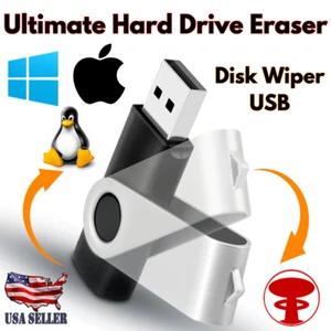 DBAN - Hard Drive Eraser (Bootable USB) - Nuke, Remove, Destroy, and Disk Wiper - Picture 1 of 2