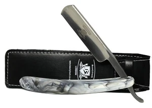 Vintage Barber Straight Cut Throat Shaving Razor Professional Shave + Free Pouch - Picture 1 of 5