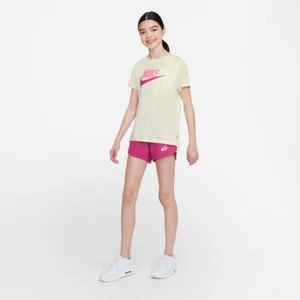 Nike Sportswear Girls' Jersey Shorts In Fireberry Size L - Picture 1 of 5