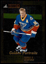 1997-98 Beehive Golden Portraits #6 Brett Hull Blues Foil 5x7 Card
