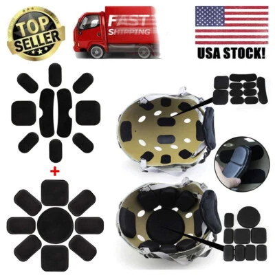 Almohadillas protectoras tácticas militares para casco de caza Airsoft esponja de espuma viscoelástica EVA Foto 1 de 4