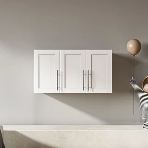 Gabinetes de almacenamiento apilables para gabinete de pared montados en pared con estante ajustable 3 puertas - Imagen 1 de 10