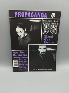 Propaganda Magazine Issue #21 Vintage Rare Goth Spring 1994 Rare Dead Can Dance  - Picture 1 of 16
