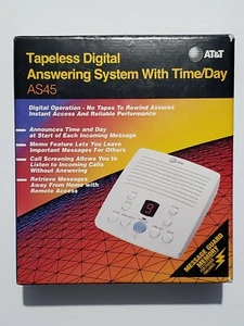 AT&T Bandloser Digitaler Anrufbeantworter AS45 NEU (Open Box) - Bild 1 von 8