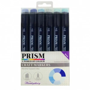 Hunkydory - Prisma Handwerk Marker Set 4 - Blau x 6 Stifte - PCM04 - Bild 1 von 1