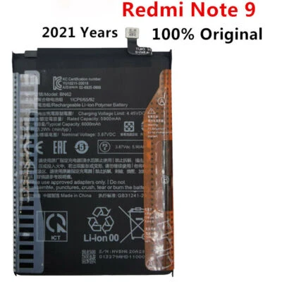 Teléfono 6000mAh BN62 para Xi Redmi Note9 4G número de seguimiento de alta calidad Foto 1 de 3