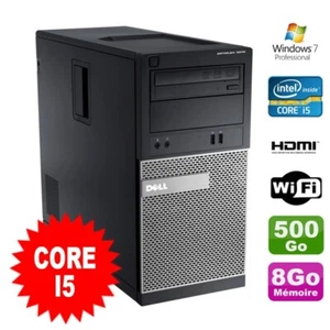 PC tour Dell Optiplex 3010 MT Intel I5-2400 Masterizzatore 8Go 500Go HDMI Wi W7 - Foto 1 di 1