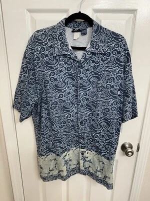 Camisa Hawaiana Informal Con Botones Manga Corta Hecha en EE. UU. De Colección No Fear Foto 1 de 4