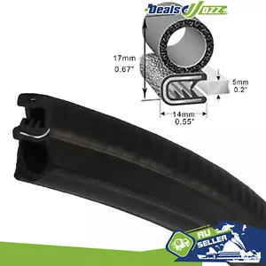 2M Bulb Pinchweld Rubber Seals Edge Trim For Car Van Marine Tool Box Protection - Picture 1 of 13