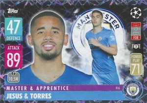 2021-22 TOPPS MATCH ATTAX UEFA MASTER & APPRENTICE JESUS & TORRES #416 - Picture 1 of 1