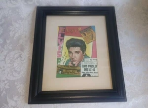 "Cuadro enmarcado conmemorativo de Elvis Presley 10"" X 12""" - Imagen 1 de 12
