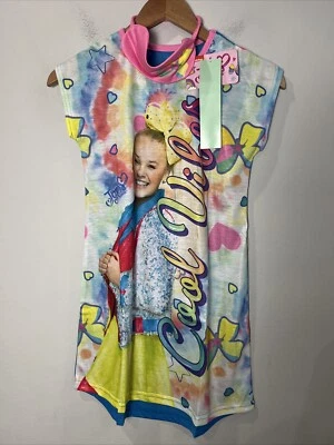 Camisola Nickelodeon Jojo Siwa tamanho 7/8 com máscara de dormir - Imagem 1 de 4