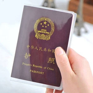 4x Funda de Pasaporte Transparente Soporte Tarjeta de Identificación Viaje Protector Billetera Organizador Estuche Reino Unido - Imagen 1 de 9
