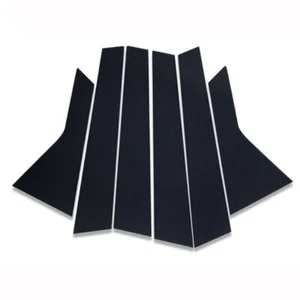 Cubierta de moldura de ventana de puerta postes de pilar negro brillante para Jeep Cherokee 2019-2023 - Imagen 1 de 9