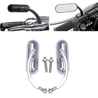 Espejos retrovisores ovalados cromados para motocicleta Harley Davidson Street Glide Special FLHX EE. UU. Foto 1 de 4