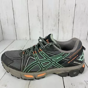 Asics Gel Kahana 8 Gray Black Green Trail Running Shoes Women's Size 7.5 T6L5N - Picture 1 of 11