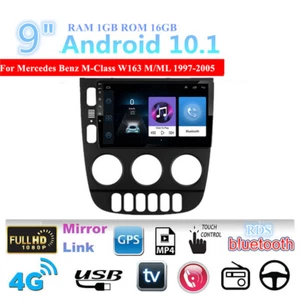9" Android 10.1 Stereo Radio GPS Player For Mercedes M-Class W163 ML/M 1997-2005 - Bild 1 von 11