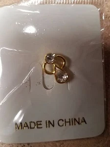 NEW SEALED GOLD TONE ANGEL PIN 12 COUNT - Picture 1 of 2