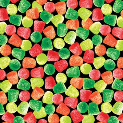 Benartex Navidad Dulces Fiestas Gumdrops Multicolor 100% Algodón Tela Precio p Foto 1 de 2