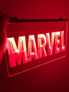 MARVEL/ AVENGERS LOGO Light Neon Sign for Game Room,Office,Arcade Room, Movie - Picture 1 of 7