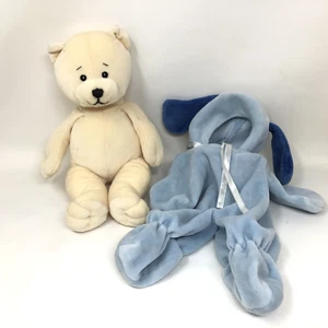 Baby Ganz Plush Teddy Bear Removable Blue Puppy Flop Ear Dog PJ's Outfit 10" - Picture 1 of 7
