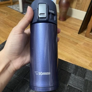 Zojirushi Edelstahl Vakuum Isolierung Becher Blau 12 Unzen Flasche SM-KHE36-AG - Bild 1 von 4
