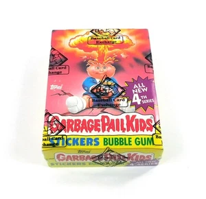 Topps Garbage Pail Kids 1986 serie 4 caja con precio (48) nube blanca envuelta en BBCE - Imagen 1 de 2