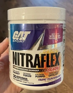 GAT NITRAFLEX® Burn, Tropic Thunderburst, 7.74 oz 30 servings Exp: 2/2027 - Picture 1 of 2