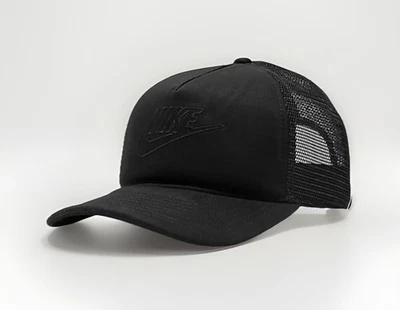 NIKE Classic99 Futura Trucker Cap Hat Black DC3984 011 New - Image 1 of 4
