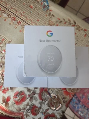 Google Nest Smart Thermostat, Snow - GA01334-US - Image 1 of 4