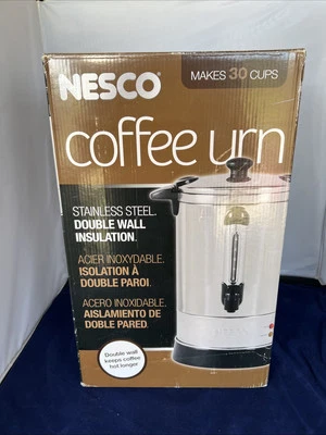 Nesco Professional Coffee Urn, 30 Cups, Stainless Steel Model Cu-30 Double Wall - Image 1 of 3