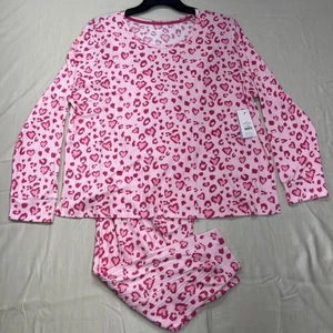 Joyspun Pigiama Set 2pz Cuori Rosa Donna 2XL (18-20 Manica Lunga Jogger - Foto 1 di 9