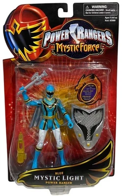 Power Rangers Mystic Force Blue Mystic Light Action Figure w Shield NEW 2006 - Image 1 of 2