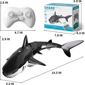 2.4GHz RC Shark Fish Remote Control Radio Electric Water Spray Summer Pool Toy - Picture 1 of 8