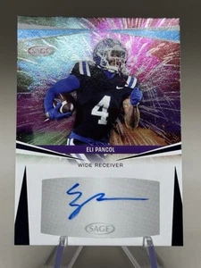 2025 Sage High Series Football - Eli Pancol - #A-EP3 Prospect Auto Blue - Bild 1 von 2