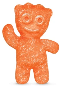 Sour Patch Kids Embossed 16.75" x 12" Candy Character Shaped Pillow, Orange - Picture 1 of 5