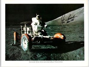 Vintage GENE CERNAN Original SIGNIERTES AUTOGRAMM Foto NASA APOLLO 17 ASTRONAUT - Bild 1 von 1