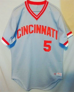 -Rare- 1983 -JOHNNY BENCH- Game-Used Vintage Cincinnati Reds Baseball Jersey - Bild 1 von 3
