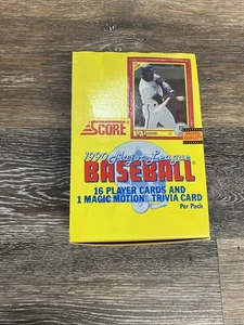 1990 Score Major League Baseball Player Cards Magic Motion Trivia Booster Box - Bild 1 von 3