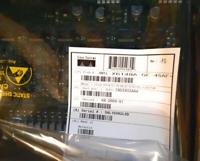 Cisco Classic Interface Module Switch - 48 Ports (WS-X6148A-GE-45AF=)  - Image 1 of 2