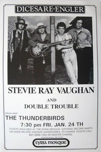 STEVIE RAY VAUGHAN 1986 PITTSBUGH CONCERT TOUR POSTER - Original Reproduction - Picture 1 of 1