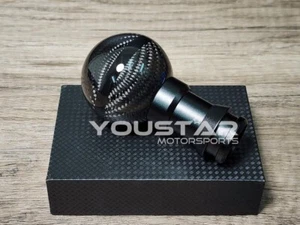 USA STOCK CARBON FIBRE MANUAL GEAR KNOB MINI R50 R52 R53 R56 54 F56 F60 Cooper - Picture 1 of 10