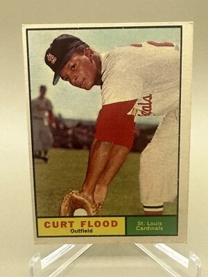 CURT FLOOD 1961 Topps #438 - EX - Image 1 of 2