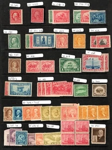 SG 382 -735 USA UNITED STATES AMERICA STAMP COLLECTION M/M 1910 - 1938 CAT£300+ - Picture 1 of 1