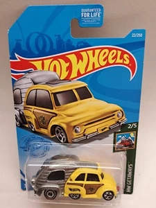 Casa rodante Hot Wheels There Yet HW Getaways serie 22/250 2/5 amarillo/plateado libre de humo - Imagen 1 de 12