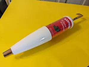 RARE Harpoon Brewing Co Reloadable Large 14" Wooden Tap Handle 2x Labels - Picture 1 of 8