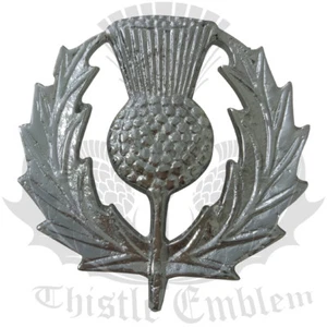 TE Glengarry Gorra Insignia Cardo Heritage Acabado Cromado/Alfiler Escocés Tapas Insignias - Imagen 1 de 3