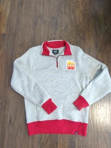47 Brand RARE Utah Jazz 1/4 Zip Up Pullover Size S Men Women NBA Jacket Cover