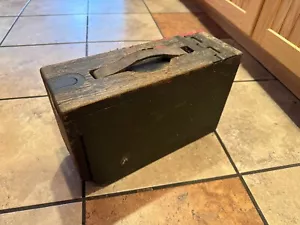 US WW1 WW2 Ammunition Box Can 30 Cal Browning Oak Wood 5449 - Picture 1 of 10